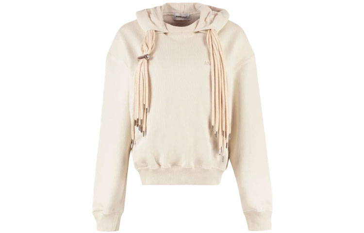 Order (W) AMBUSH FW21 Hoodie Putih Pullover dengan Tudung BWBB004F21FLE0010404