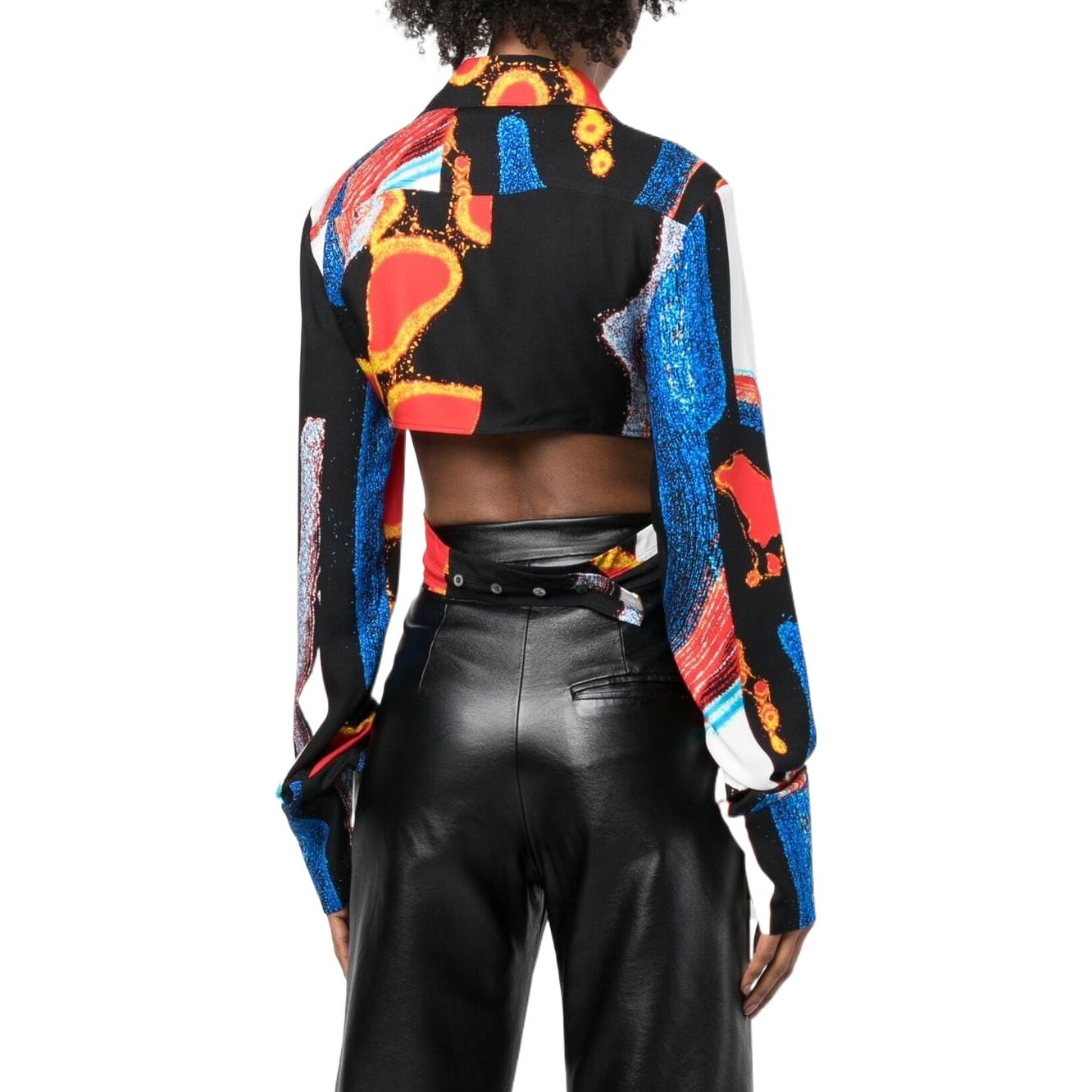 Shop (W) AMBUSH 秋冬款22 抽象印花镂空长袖衬衫 多色款 BWGA039F22FAB0028400