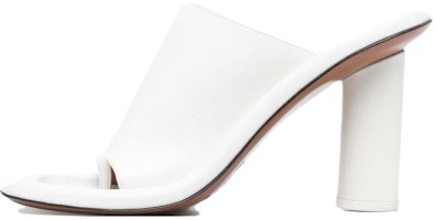 (Women) AMBUSH Heeled Leather Slides 'White' BWIJ001S21LEA0010300 (Women) AMBUSH Heeled Leather Slides 'White' BWIJ001S21LEA0010300