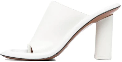 (Women) AMBUSH Heeled Leather Slides 'White' BWIJ001S21LEA0010300 (Women) AMBUSH Heeled Leather Slides 'White' BWIJ001S21LEA0010300