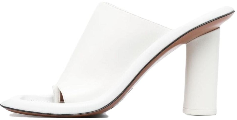 (Women) AMBUSH Heeled Leather Slides 'White' BWIJ001S21LEA0010300 Buy (Women) AMBUSH Heeled Leather Slides 'White' BWIJ001S21LEA0010300