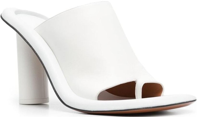 (Women) AMBUSH Heeled Leather Slides 'White' BWIJ001S21LEA0010300 Order (Women) AMBUSH Heeled Leather Slides 'White' BWIJ001S21LEA0010300