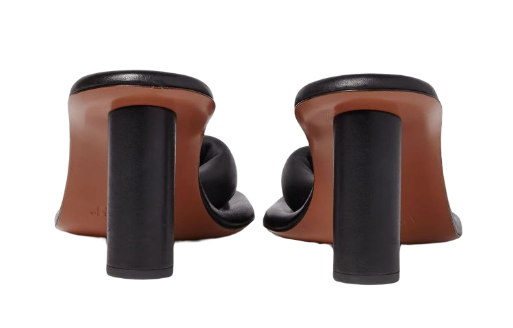 Purchase (W) AMBUSH Sandal Hak Tinggi 'Kulit Hitam Fashion' BWIH001F21LEA0011010