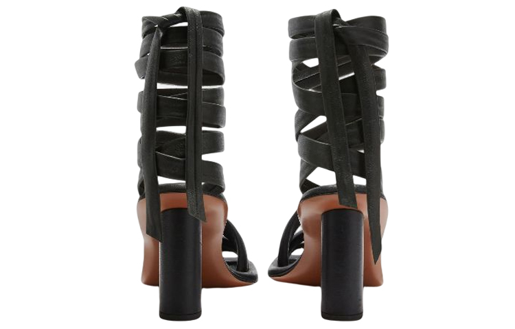 (W) AMBUSH High Heel Sandal 'Black Leather' 圖 4