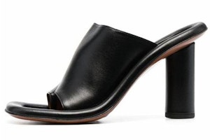 (Women) AMBUSH Leather Pumps 'Black Chunky Heel' BWIJ001S21LEA0011000 (Women) AMBUSH Leather Pumps 'Black Chunky Heel' BWIJ001S21LEA0011000