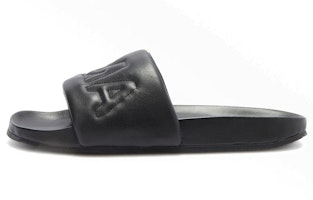 (Women) AMBUSH Leather Stitch Slides 'Black' BWIC001S22LEA0011000 (Women) AMBUSH Leather Stitch Slides 'Black' BWIC001S22LEA0011000