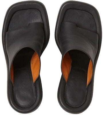 (W) AMBUSH 黑色皮革穆勒鞋 BWIJ001F21LEA0011010 Shop (W) AMBUSH 黑色皮革穆勒鞋 BWIJ001F21LEA0011010