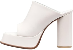 (Women) AMBUSH Mule 'White Calfskin' BWIJ003F22LEA0010100 (Women) AMBUSH Mule 'White Calfskin' BWIJ003F22LEA0010100