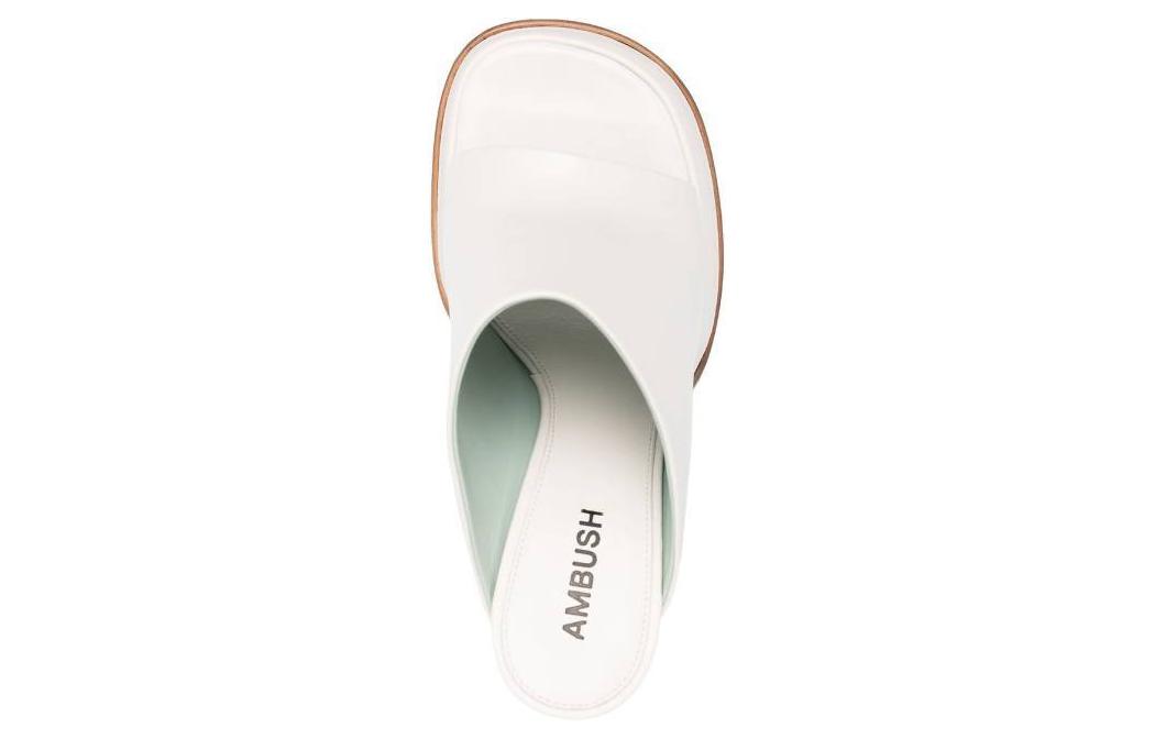Shop (W) AMBUSH Mule 'Kulit Anak Sapi Putih' BWIJ003F22LEA0010100