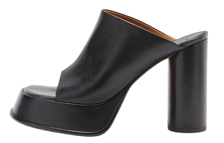 (Women) AMBUSH Mules 'Black Leather' BWIJ003S22LEA0011000