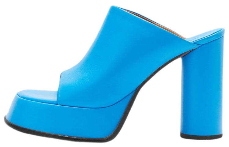 (Women) AMBUSH Mules 'Blue' BWIJ003S22LEA0014900