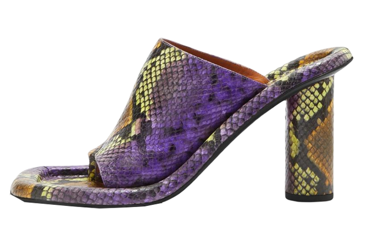 (Women) AMBUSH Mules 'Purple Leather' BWIJ001S22LEA0028500