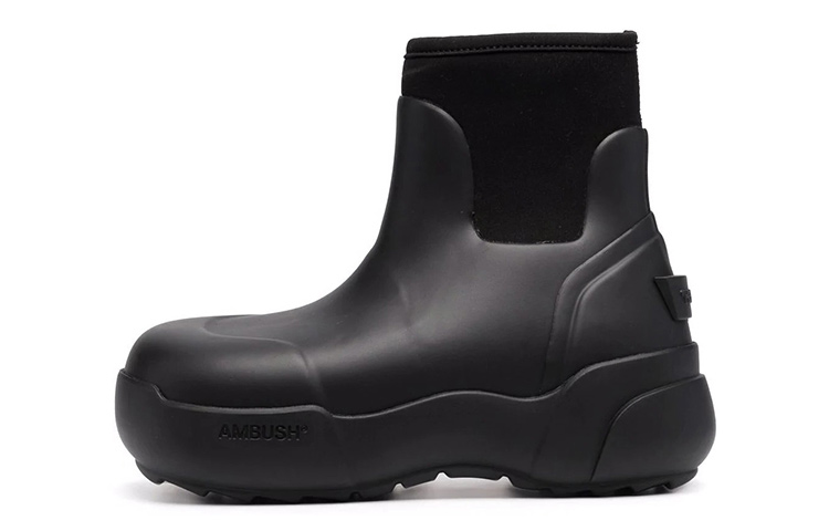 (Women) AMBUSH Rubber Boot 'Black' BWIE003F21MAT0011000