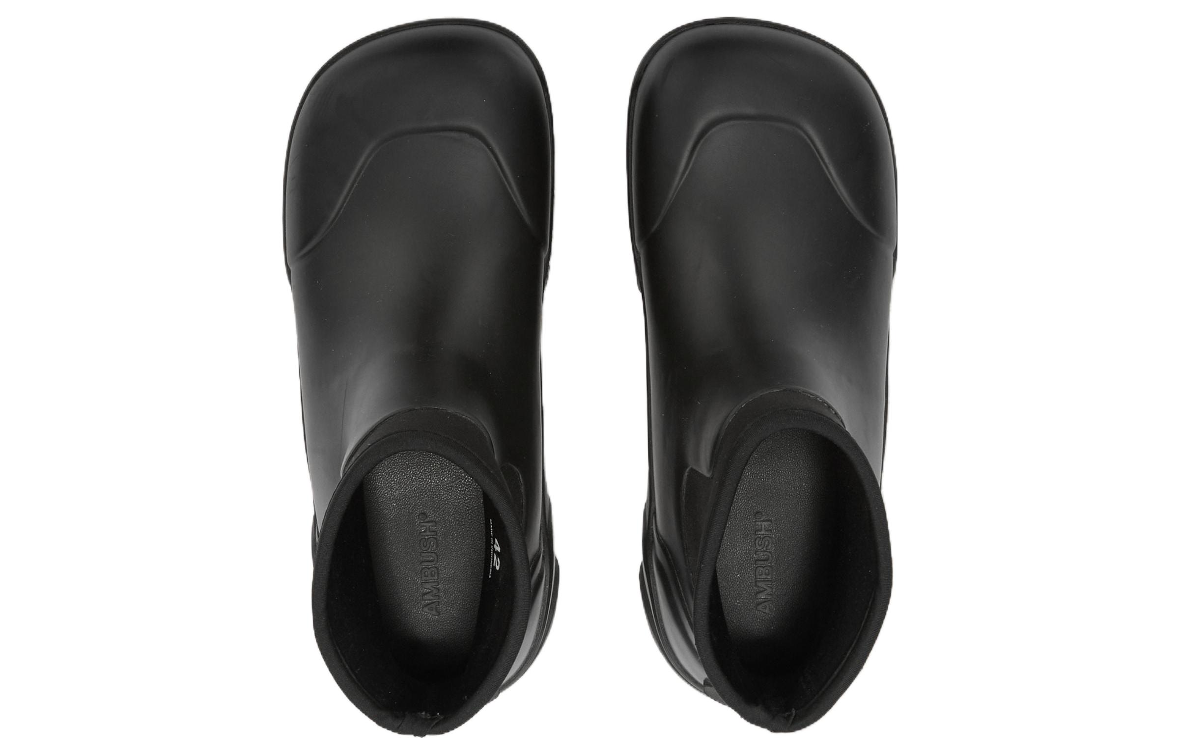 Lookbook AMBUSH 橡膠 圓頭套腳 短靴 女款 黑色