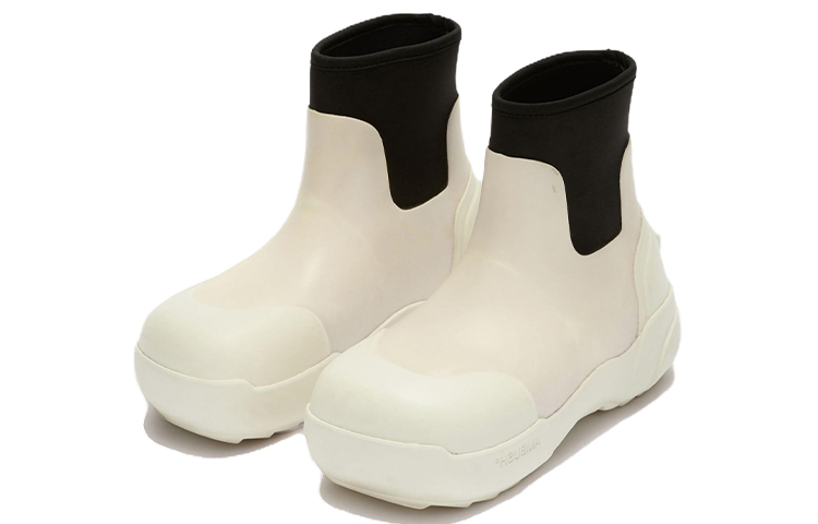 Order (W) AMBUSH 白色圆头橡胶短靴 BMIE003S23MAT0010110