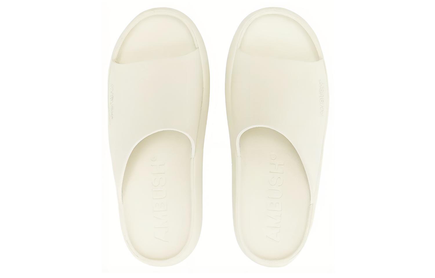 Lookbook (W) AMBUSH 白色橡胶拖鞋 BWIC002S22MAT0010100