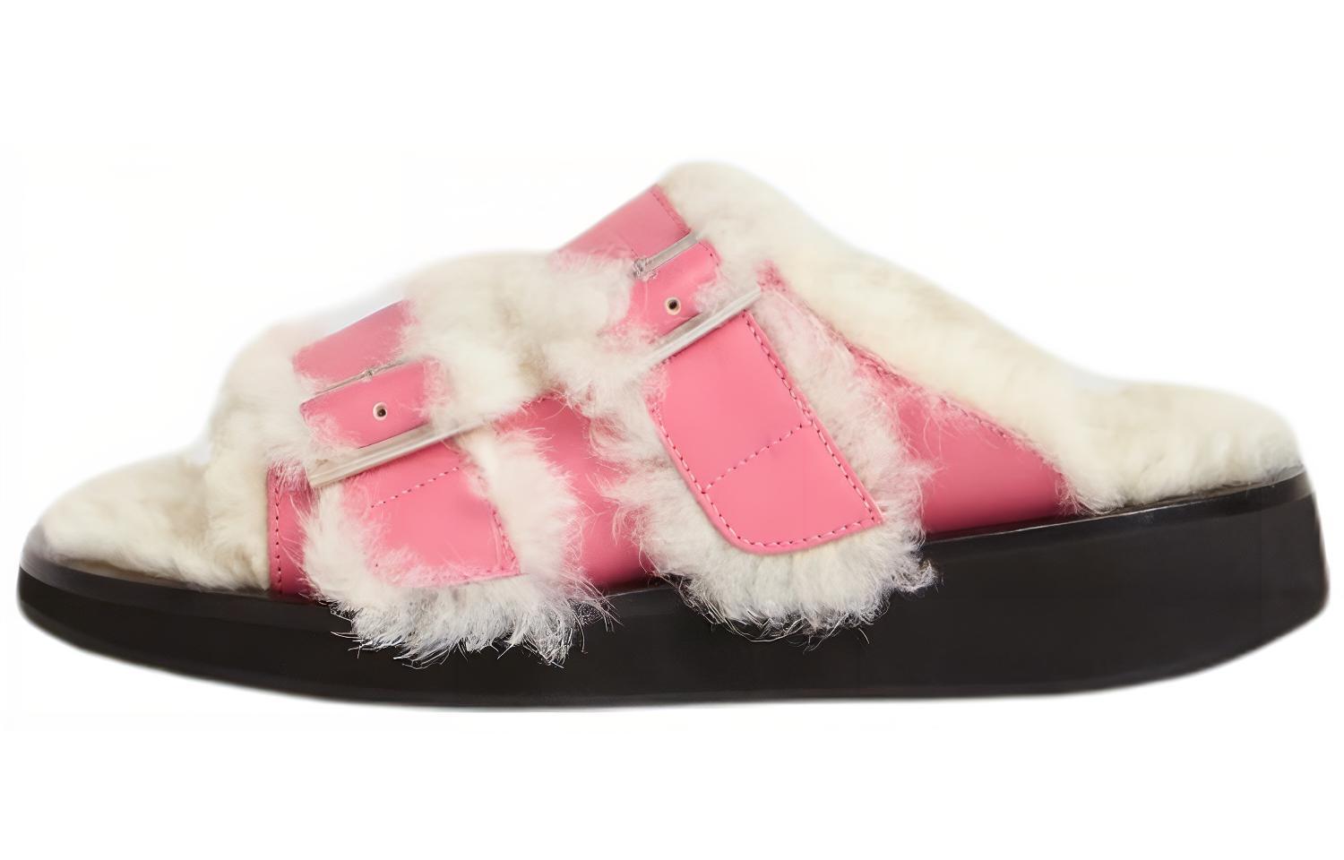 (Women) AMBUSH Sandal 'Pink Fur' BWIH003F21LEA0013232