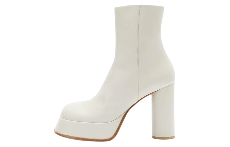 (Women) AMBUSH Short Fashion Boot 'White' BWIE005S22LEA0010100