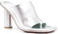 (W) AMBUSH Slip-On Hujung Bulat 'Fashion Slide Perak' BWIJ001F22LEA0027200
