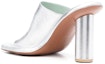 Shop (W) AMBUSH Slip-On Hujung Bulat 'Fashion Slide Perak' BWIJ001F22LEA0027200