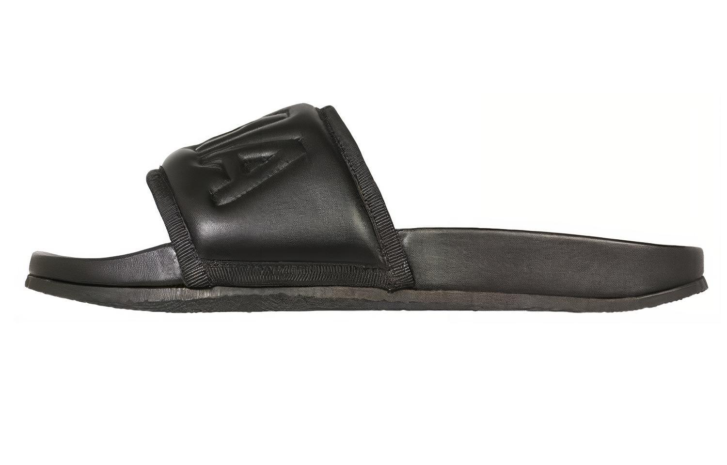 (Women) AMBUSH Slipper 'Black' BWIC001S21LEA0011000
