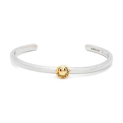 (Women) AMBUSH Smiley Face Bracelet Silver Women BWOA036F22BRA001-7200