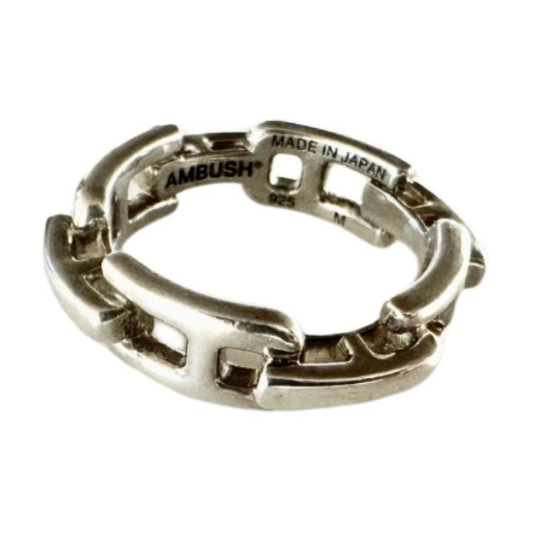 Purchase (W) AMBUSH Cincin Pernyataan Perak Solid Silver BWOC007F21SIL001-7200