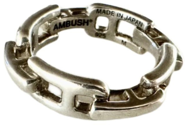 (W) AMBUSH Cincin Pernyataan Perak Solid Silver BWOC007F21SIL001-7200 Purchase (W) AMBUSH Cincin Pernyataan Perak Solid Silver BWOC007F21SIL001-7200
