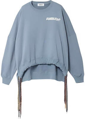 (W) Sudadera Azul con Cordón AMBUSH SS21 Crewneck. BWBA003S21FLE0014004 Order (W) Sudadera Azul con Cordón AMBUSH SS21 Crewneck. BWBA003S21FLE0014004