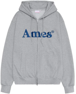 (Women) AMES WORLDWIDE Basic Logo Grey Zip-Up Hoodie AM2EFUM481AGR Buy (Women) AMES WORLDWIDE Basic Logo Grey Zip-Up Hoodie AM2EFUM481AGR
