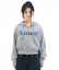 Lookbook (Women) AMES WORLDWIDE Basic Logo Grey Zip-Up Hoodie AM2EFUM481AGR