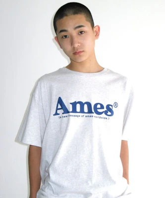 (Women) AMES WORLDWIDE Basic Logo T-Shirt Grey AM2DMUT511AGR 3
