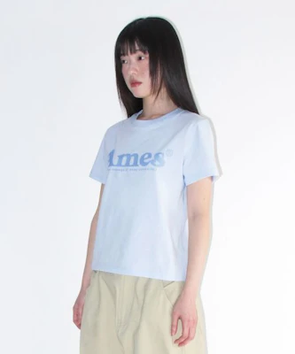(Women) AMES WORLDWIDE Basic Logo T-Shirt Sky Blue AM2EMUT510ASB Shop (Women) AMES WORLDWIDE Basic Logo T-Shirt Sky Blue AM2EMUT510ASB