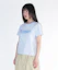 Shop (Women) AMES WORLDWIDE Basic Logo T-Shirt Sky Blue AM2EMUT510ASB