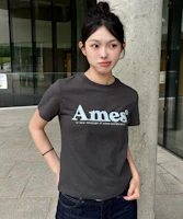 (Women) AMES WORLDWIDE Basic Logo Tee Charcoal AM2EMUT510ACH (Women) AMES WORLDWIDE Basic Logo Tee Charcoal AM2EMUT510ACH