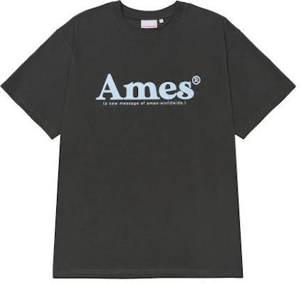 (Women) AMES WORLDWIDE Basic Logo Tee Charcoal AM2EMUT510ACH 5