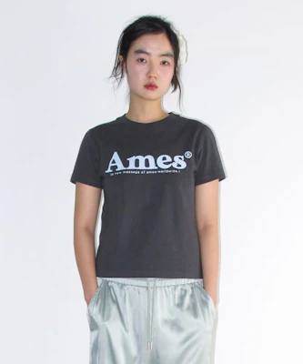 (Women) AMES WORLDWIDE Basic Logo Tee Charcoal AM2EMUT510ACH Details for (Women) AMES WORLDWIDE Basic Logo Tee Charcoal AM2EMUT510ACH