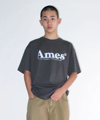(Women) AMES WORLDWIDE Basic Logo Tee Charcoal AM2EMUT510ACH Sizing (Women) AMES WORLDWIDE Basic Logo Tee Charcoal AM2EMUT510ACH