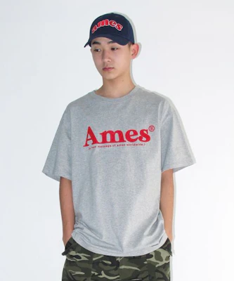 (Women) AMES WORLDWIDE Basic Logo Tee Grey AM2EMUT510AGR Purchase (Women) AMES WORLDWIDE Basic Logo Tee Grey AM2EMUT510AGR