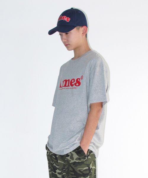 Sizing (Women) AMES WORLDWIDE Basic Logo Tee Grey AM2EMUT510AGR
