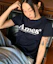 Buy (Women) AMES WORLDWIDE Basic Logo Tee Navy (White Logo) AM2EMUT510ANW