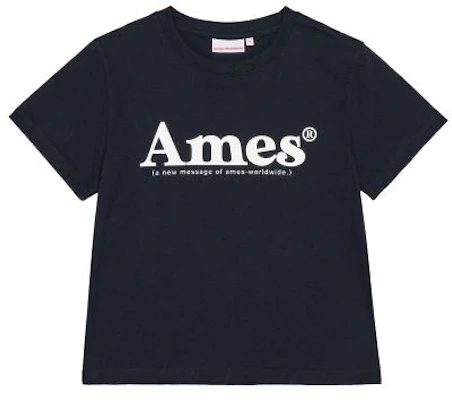 (Women) AMES WORLDWIDE Basic Logo Tee Navy (White Logo) AM2EMUT510ANW Lookbook (Women) AMES WORLDWIDE Basic Logo Tee Navy (White Logo) AM2EMUT510ANW