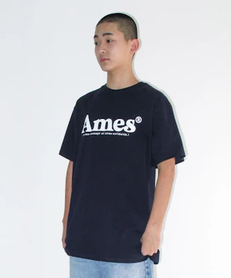 (Women) AMES WORLDWIDE Basic Logo Tee Navy (White Logo) AM2EMUT510ANW Sizing (Women) AMES WORLDWIDE Basic Logo Tee Navy (White Logo) AM2EMUT510ANW