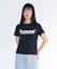Cheap (Women) AMES WORLDWIDE Basic Logo Tee Navy (White Logo) AM2EMUT510ANW