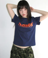 (Women) AMES WORLDWIDE Basic Logo Tee Navy AM2EMUT510ANV (Women) AMES WORLDWIDE Basic Logo Tee Navy AM2EMUT510ANV