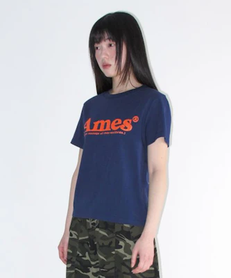 (Women) AMES WORLDWIDE Basic Logo Tee Navy AM2EMUT510ANV Shop (Women) AMES WORLDWIDE Basic Logo Tee Navy AM2EMUT510ANV