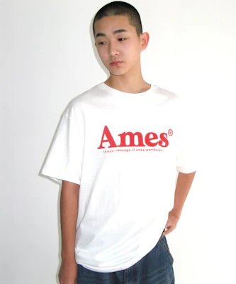 (Women) AMES WORLDWIDE Basic Logo Tee White AM2EMUT510AWH 3