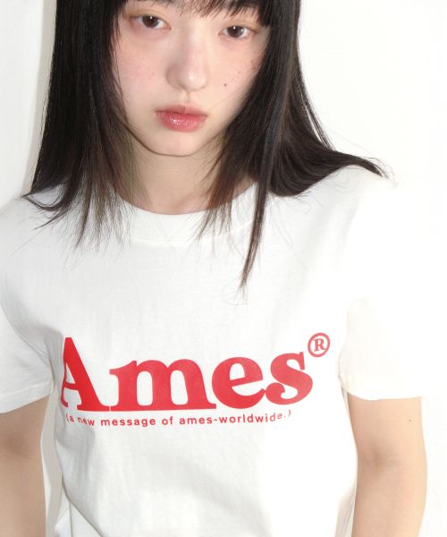 Lookbook (Women) AMES WORLDWIDE Basic Logo Tee White AM2EMUT510AWH