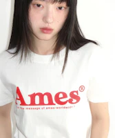 Lookbook (Women) AMES WORLDWIDE Basic Logo Tee White AM2EMUT510AWH