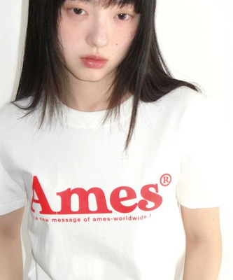 (Women) AMES WORLDWIDE Basic Logo Tee White AM2EMUT510AWH Lookbook (Women) AMES WORLDWIDE Basic Logo Tee White AM2EMUT510AWH